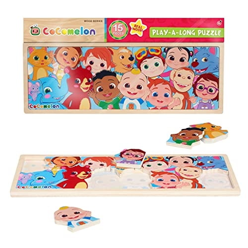 Rompecabezas de madera Just Play CocoMelon Play-A-Long 15 piezas
