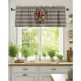 thumbnail image 2 of Farmhouse Country Valances for Windows Star Bless This Home Black Buffalo Plaid Valance Rod Pocket Short Window Treatments Curtains for Kitchen Bathroom Living Room Bedroom, 42 x 12 Inch, 2 of 7