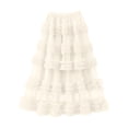 thumbnail image 6 of Long Tulle Skirts for Women Elastic High Waist Layered Ruffle A Line Flowy Maxi Skirt Renaissance Fairy Skirt, 6 of 6