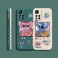 thumbnail image 5 of Case For Redmi Note 12 11 11T 11R 11E 10 9 8 7 7S PRO PLUS 4G 5G Simple Liquid silicone Case Cartoon Lilo & Stitch Angel, 5 of 5