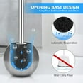 thumbnail image 5 of Toilet Brush and Holder 2 Pack, 304 Stainless Steel Toilet Brush with Extended and Durable Comfortable Brush Handle, Toilet Bowl Brush for Bathroom Toilet - Ergonomic, Pratical Durable, 5 of 6
