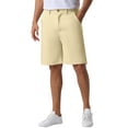 thumbnail image 5 of INSPIRE CHIC Men's Summer Solid Color Lightweight Mid-Rise Classic Chino Shorts 30 Khaki, 5 of 5