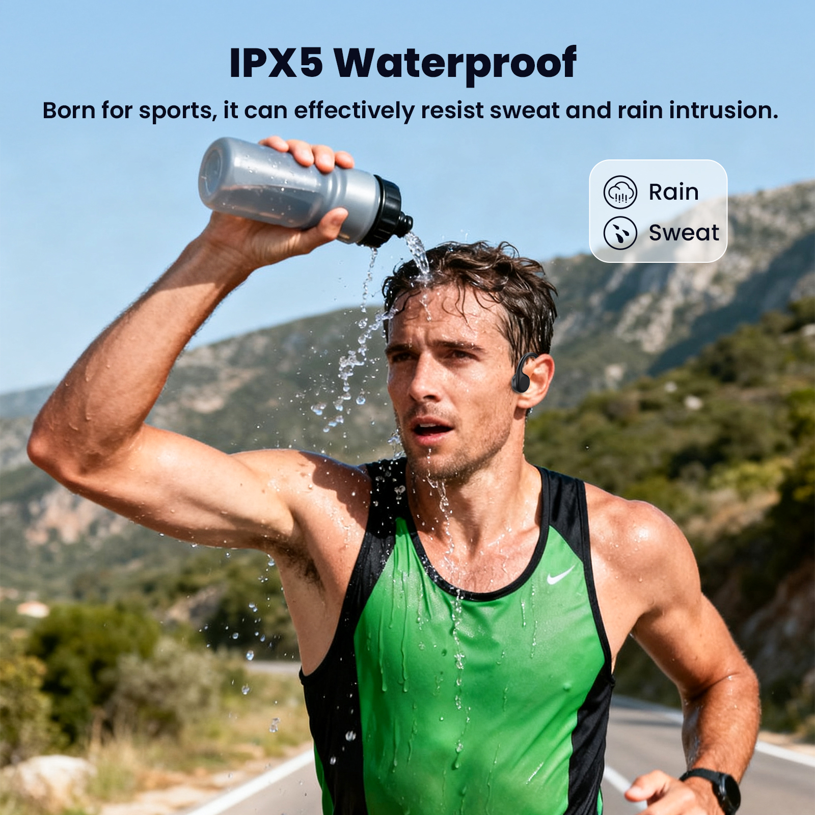 ETEPEHI Bone Conduction Headphones Bluetooth 5.4 Sports photo 2