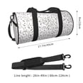 thumbnail image 2 of Fotbe Poodle Dog Bolsa Deportiva de Lona Plegable con Estampado, Bolsa de Gimnasio con Bolsillo Seco/Húmedo, Bolsa de Viaje Ultraligera de Gran Capacidad, 2 of 6