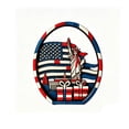 thumbnail image 2 of Miwamany Patriotic Layered Wooden Decor Statue, Independence USA Flag Fireworks Tabletop Ornament, 4th of July Shelf Home Decoration for Living Room Mantel, 2 of 7