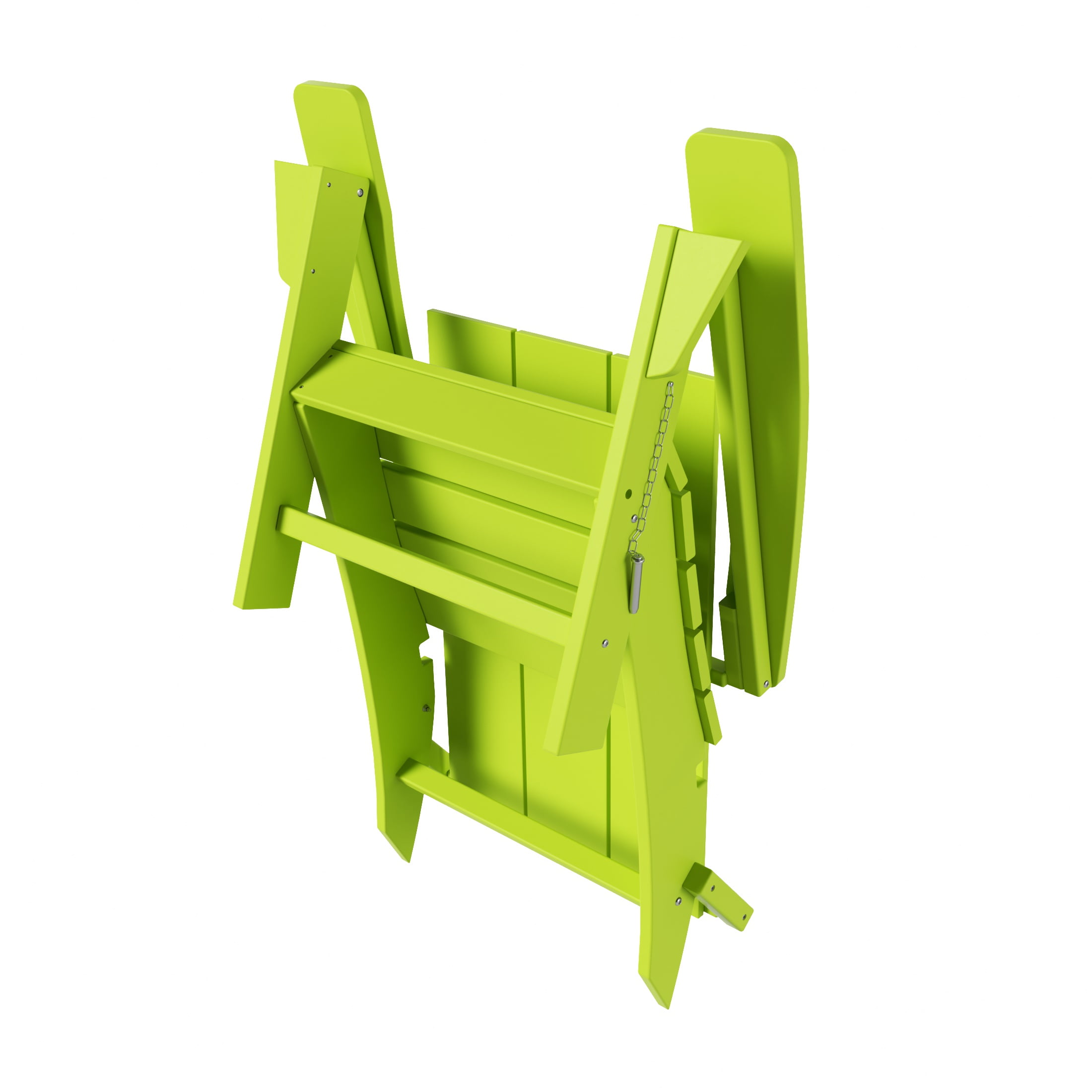 WestinTrends Ashore All-Weather Poly Lumber Adirondack Chairs, Foldable Modern Farmhouse Design, Outdoor Patio Seating, Lime