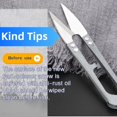 thumbnail image 3 of viviyoo U-Shaped Thread Snips, Stainless Steel Sewing Scissors, 6 Pack, Black and Pink, 3 of 7