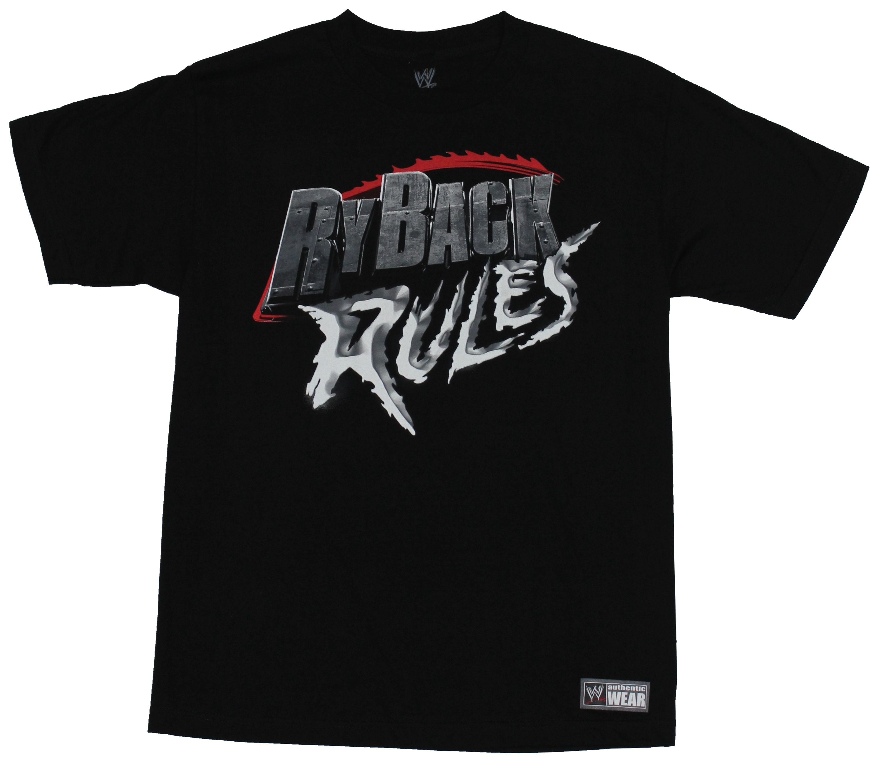 WWE WWE Mens TShirt Ryback Rules Razor Ripped Logo