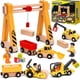 thumbnail image 1 of Juego de juguetes de construcción Atoylink Wooden con tren magnético, 15 piezas, 1 of 7