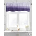 thumbnail image 2 of Purple Kitchen Valances for Windows Farmhouse Linen Window Valance Curtain for Living Room Window Treatment Ombre Modern Oil Painting Aesthetics Abstract Art Valance Rod Pocket Topper, 60 x 18 Inch, 2 of 6