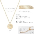 thumbnail image 5 of Fettero 14K Gold Plated Minimalist Lucky Evil Eye Pendant Chain Necklace for Women Jewelry, 5 of 6