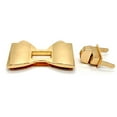 thumbnail image 3 of WEAVILUX Purse Twisting Turn Locks Leathercraft Accessories Golden 2Pcs 2.4x1.5x0.4In, 3 of 8