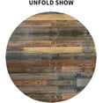 thumbnail image 2 of Wood Grain Round Tablecloth, Rustic Wooden Texture Circle Table Cloth, Vintage Style Barnwood Table Cover for Kitchen Dining Holiday Farmhouse Indoor Outdoor, Reusable Heat Resistant, 60Inch, 2 of 6