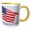 Yellow/White, variant on 3drose, an American Flag-support Our Troops, 11oz Mug