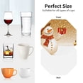 thumbnail image 6 of Lsque Christmas Snowman Gift Pattern 4" Drink Coasters Set of 4, PVC Leather Absorbent Coasters, Table Coaster Set Decorative Coffee Cup Coasters Housewarming Gift -Octagon, 6 of 6