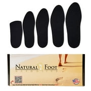 Natural Foot Orthotic Cushions. Perfect to be Worn Over Orthotic Arch Support Insoles. Adds Comfort, Prevents Step Shock, and Wicks Away Perspiration. USA Made. 1 Pair of Shoe Insole Inserts.