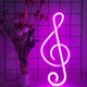 thumbnail image 2 of Muyoka Decoración musical Letrero de neón Batería/USB Alimentado Lámpara de neón colorida Montado en la pared Nota musical Luz nocturna Luz de mesa decorativa para la barra de cumpleaños Fiesta de Nav Muyoka Hogar, 2 of 7