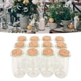 thumbnail image 4 of Frascos transparentes de botellas de vidrio pequeñas, 12 Uds., con tapones de corcho de madera, tarros de cristal Vintage DIY, Botellas de deseos para bebidas, 4 of 12
