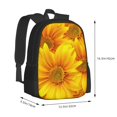thumbnail image 3 of Vsdgher 3D Sunflowers Print Backpack for Women Men School Bookbag with Laptop Compartment for College Work Travel, Simple Fashion Casual Daypack, Fit 15" Laptop, 3 of 8