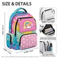 thumbnail image 5 of HELLHERO Rainbow Star Pattern School Backpack for Kids with Breathable Multi-Pocket Kids Backpack, Adjustable Padded Straps 17 Inch School Bag for Daily Commute Back to School, 5 of 8