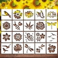 thumbnail image 1 of Hot6sl Ofertas Del Día Plantillas de Flores Grandes para Vallas de Jardín: Decoración de Bricolaje 2024 Nueva Plantilla Floral Reutilizable para Pintar Sobre Patrones de Setos de Pared de Madera, 1 of 6