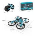 thumbnail image 2 of 2 in 1 Professional Hand Gesture Operated Rc Quadcopter Drones Radio Control Toys Mini RC Motorcycle Drone, Motorbike Drone for Kids Single Remote Watch Remote Blue, 2 of 9