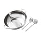 thumbnail image 5 of Shabu Shabu Divisor Olla caliente Olla caliente Utensilios de cocina Olla de sopa de con tapa de vidrio para acampar Viajes Fiesta Cocina con cuchara perfecl ollas calientes divididas, 5 of 8