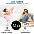 thumbnail image 6 of SZELAM Digital Large Display Alarm Clocks, Temperature, 6 of 12