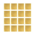 thumbnail image 1 of WORGEOUS Papel de envoltura de grado alimenticio de papel de estaño dorado de 300 piezas Papel de aluminio delicado para dulces de té (estilo dorado a cuadros finos), 1 of 8