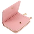 thumbnail image 1 of unbranded De Mano Rosa Con Textura Acolchada Y Seguro Para Monedas Y Tarjetas Para Mujer, 1 of 6
