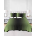 thumbnail image 3 of Dark Sea Green Black Ombre Twin Size Down Alternative Comforter, Lightweight Comforter Quilt Bedding Set with Pillow Shams Modern Gradient Abstract Art All Seasons Bed Comforter Duvet Insert 68"x86", 3 of 7