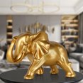 thumbnail image 3 of Elephant Statue Decor Resin Elephant Figurines with Trunk up Desk Sculptures Ornaments for Home Tabletop Indoor, 3 of 8