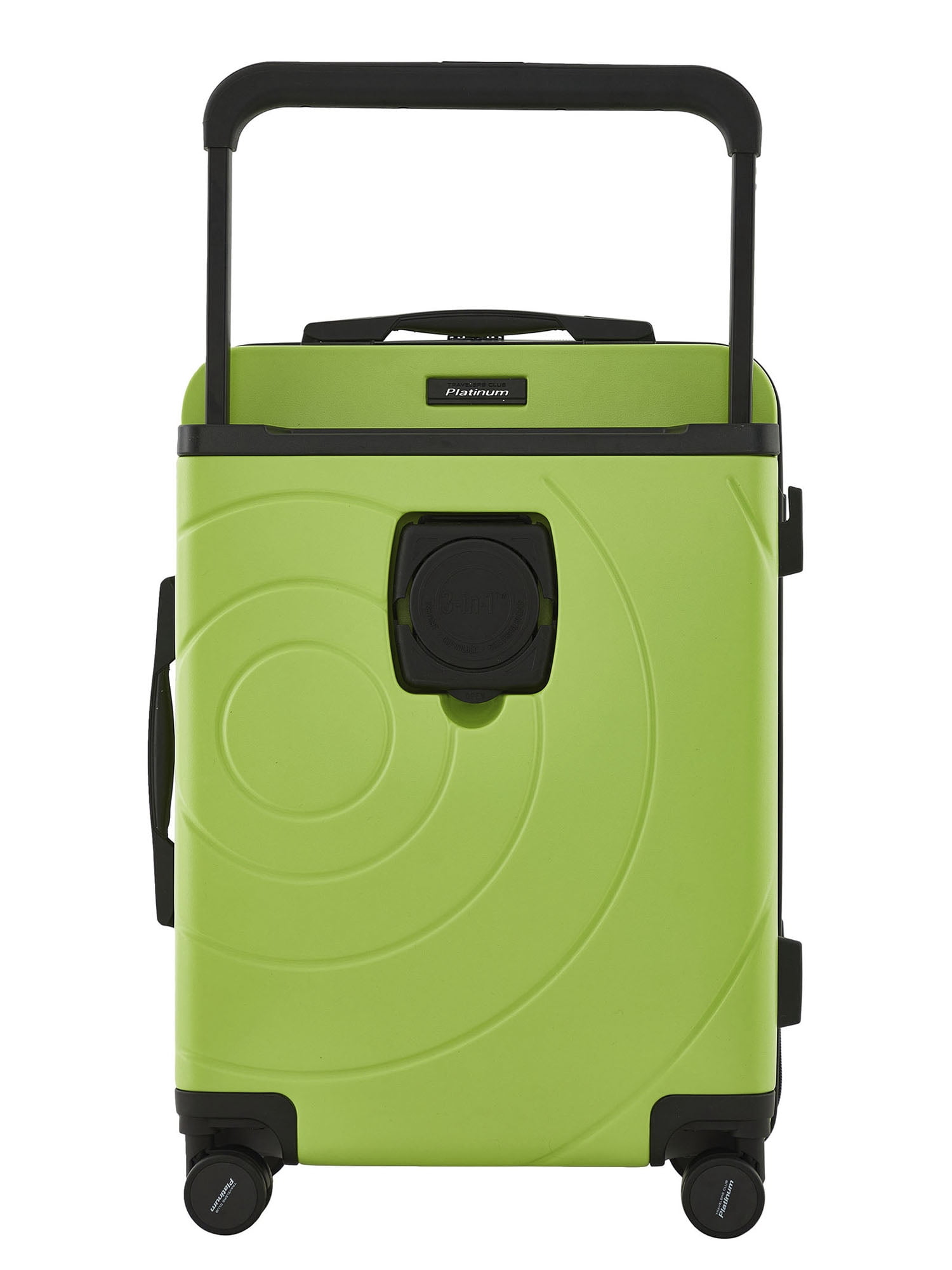 Travelers Club 2pc Rolling Hard Case Travel Luggage Set with Extra Wide Telescopic Handle , Lime
