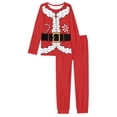 thumbnail image 2 of Renewold Matching Family Pajama Set Cozy Christmas Holiday Homewear Tops Pants Bottom with Pockets Xmas Pjs Loungewear Candy Canes Elf Sleepwear Shirt for Men Size L, 2 of 5