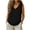 Black, variant on Summer Tops for Women V Neck Sleeveless Boho Crop Top Casual Loose Flowy Curved Hem Side Split Tank Top, Brown XXL