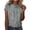 Gray, variant on MEICHEN Womens Summer Tops Trendy Ruched Cap Short Sleeve Tshirts Shirts Crew Neck T Shirts Fashion Clothing