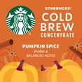 thumbnail image 2 of Starbucks Pumpkin Spice Flavored Cold Brew Coffee Concentrate, Bottle, 32 fl oz, Pack of 2, 2 of 7