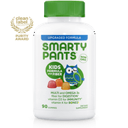SmartyPants Kids Formula and Fiber Multivitamin Gummies, 90 Count