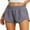08 Purple Gray, variant on Women's Running Shorts High Waisted Athletic Gym Workout Shorts with Liner Zipper Pockets