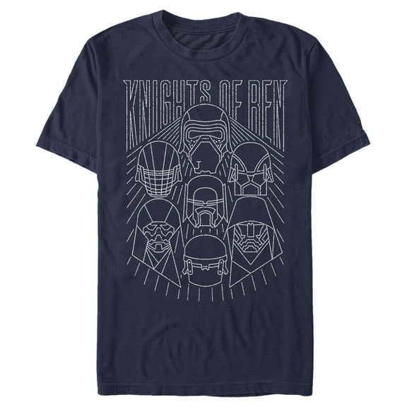 Men's Star Wars: The Rise of Skywalker Knights of Ren Streak  Graphic Tee Navy Blue 2X Large
