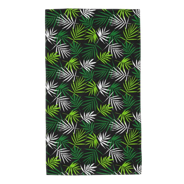 Balery Tropical Leaves1 Toalla de Microfibra Premium con Estampado – 27.5x16 pulgadas, Alta Absorción, Suave y Aterciopelada, Secado Rápido