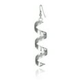 thumbnail image 6 of Ayyufe Women's Rhinestone Twist Spiral Long Dangle Hook Earrings Eardrops, 6 of 6