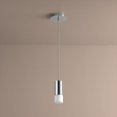 thumbnail image 2 of 9.75 Inch 5.1W 120V 1 Led Pendant-Satin Nickel Finish-Matte White Glass Color Oxygen Lighting 3-607-24, 2 of 7