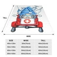 thumbnail image 3 of Honeii Medicine Gnome Truck Red Print Fleece Blanket - Throw Blanket for Bed, Sofa, Couch, Camping, and Travel , Microplush Ultra Soft Warm Blanket-80"x60", 3 of 7
