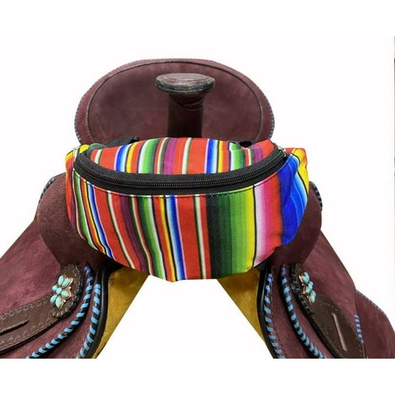 Showman Serape Print Insulated Nylon Saddle Pouch