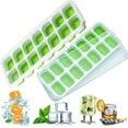 thumbnail image 1 of Ice Cube Trays With No-spill Removable Lid,easy-release Silicone And F, 1 of 5