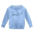 thumbnail image 4 of PMVFHDE Liquidation Chandail en Molleton pour Enfants Automne et Hiver à Manches Longues Mode Imprimé Col Rond Chandail à Capuchon pour Garçons et Filles Plus Chaud Chandail à Capuchon Manteau Chandails en Molleton Graphiques pour Filles, Bleu, 4-5 Ans, 4 of 4