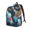 thumbnail image 1 of Fotbe Cute Koi Fish Serenity Mochila de Lona con Estampado, Mochila Duradera, Mochila Versátil de Alta Calidad, Mochila Compacta Vintage-Small, 1 of 5