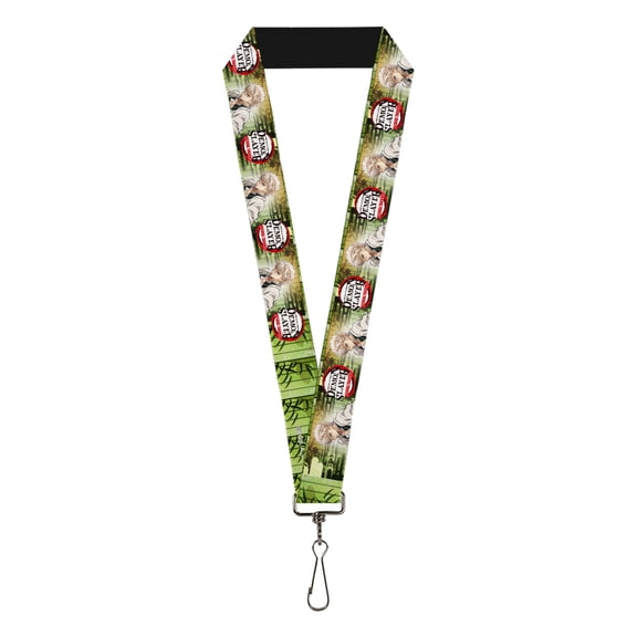 Demon Slayer Lanyard, Demon Slayer Sanemi Shinazugawa Pose and Title Logo, Elastic