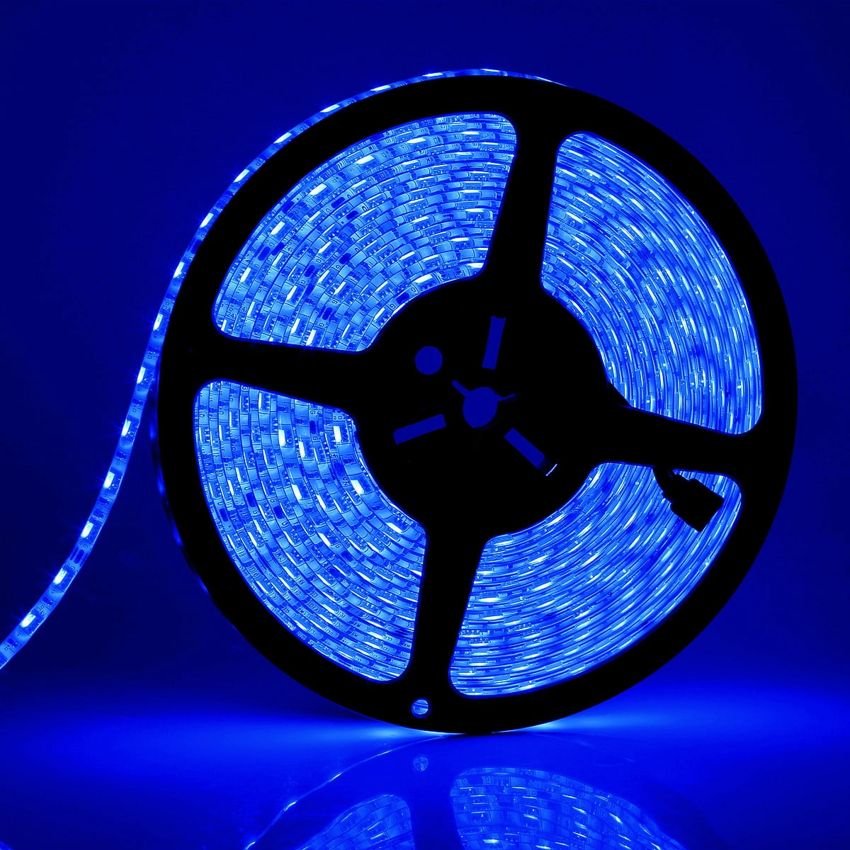 SUPERNIGHT Flexible 32.8ft 10M 600LEDs SMD 5050 LED Strip Light IP65 Waterproof - Color: RGB